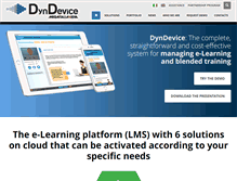 Tablet Screenshot of dyndevice.com
